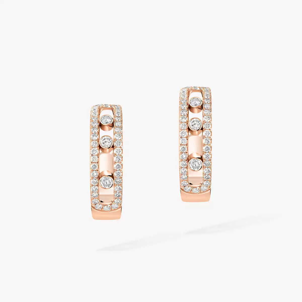 [Mystic JURI]Diamond Pave_ Hoop Earrings Move