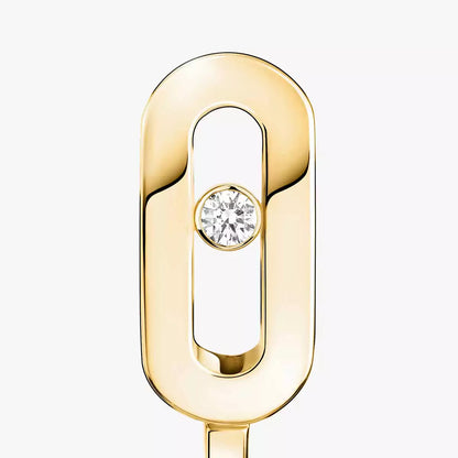[Mystic JURI]Diamond Mini Hoop Earrings Move Classique