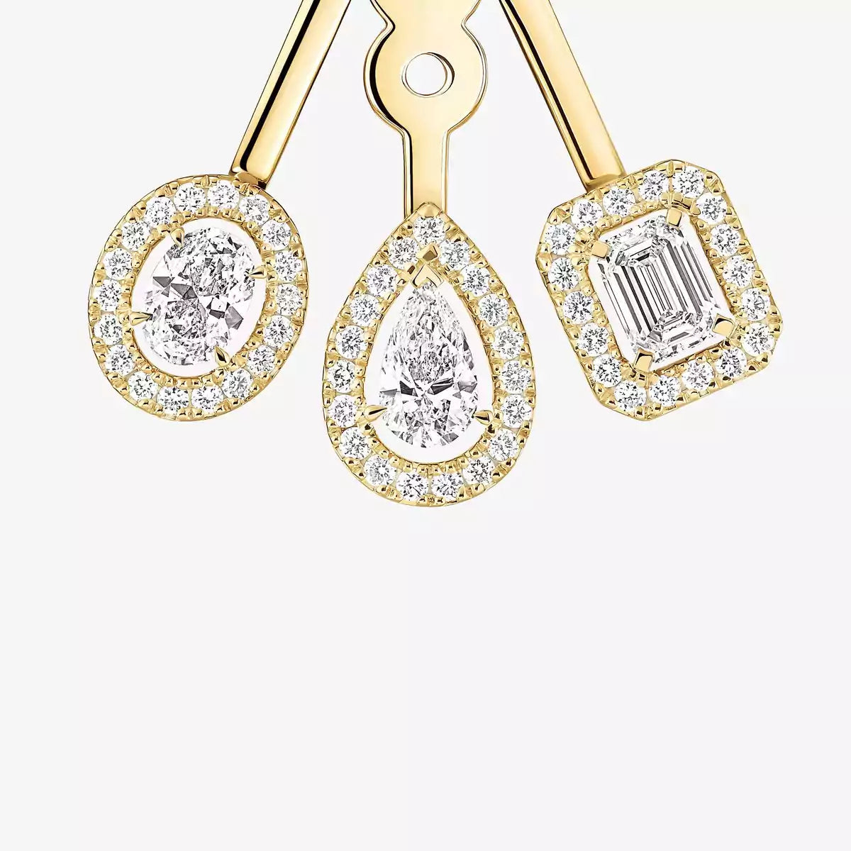 [Mystic JURI] My Twin Trio  Diamond Earrings