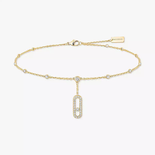 [Mystic JURI] Move Uno pavé ankle bracelet
