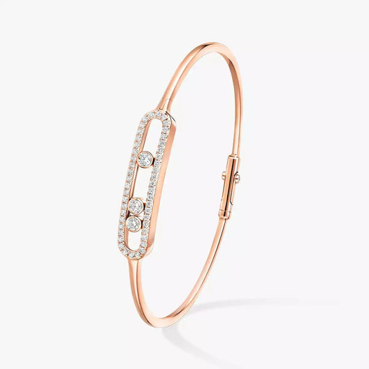 [Mystic JURI]Move Pavé Diamond Bangle Bracelet M