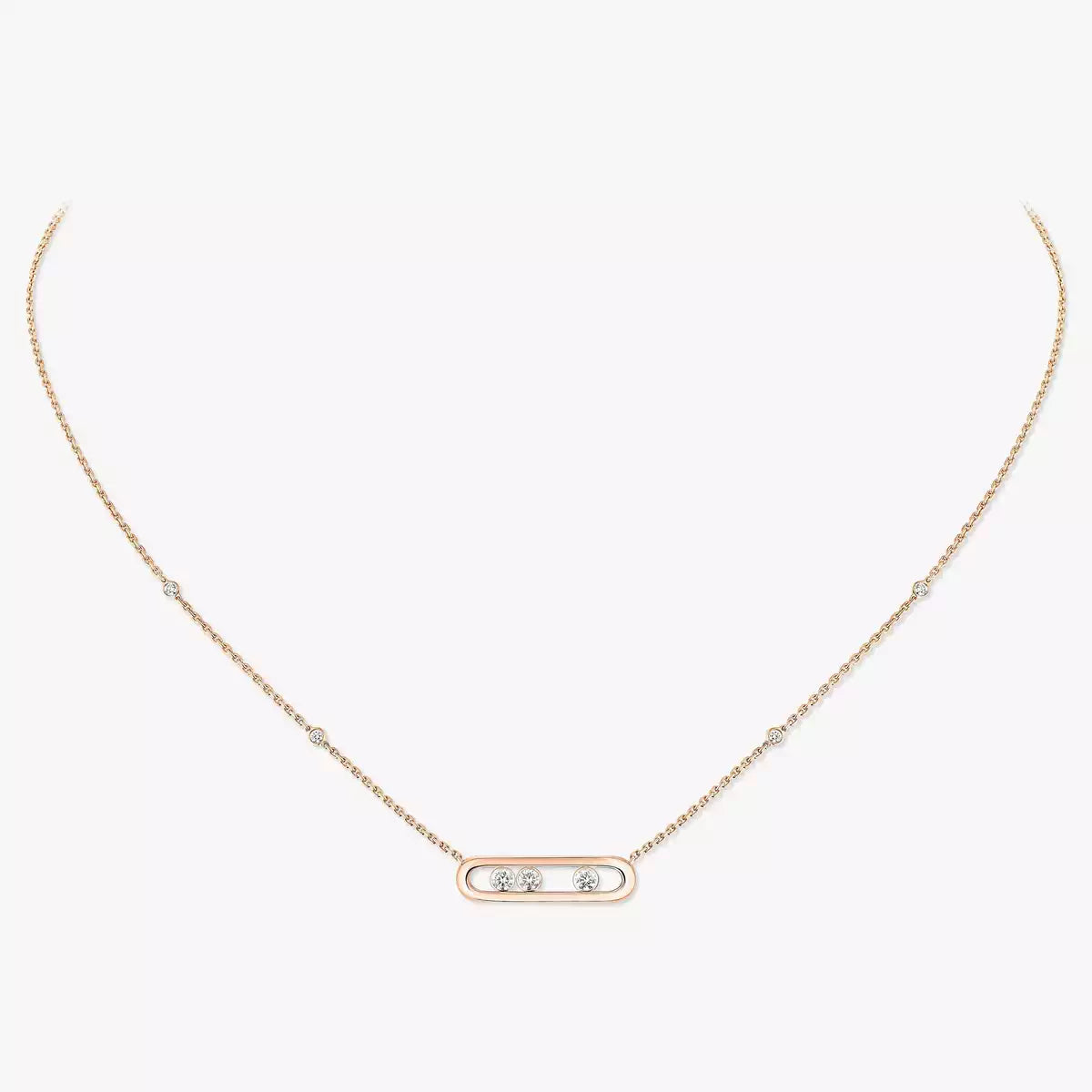 [Mystic JURI] Baby Move Gold Diamond Necklace