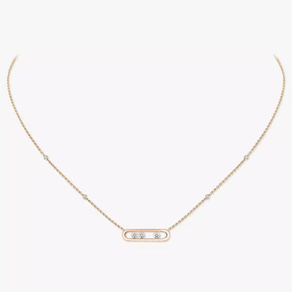 [Mystic JURI] Baby Move Gold Diamond Necklace