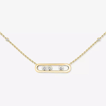 [Mystic JURI] Baby Move Gold Diamond Necklace