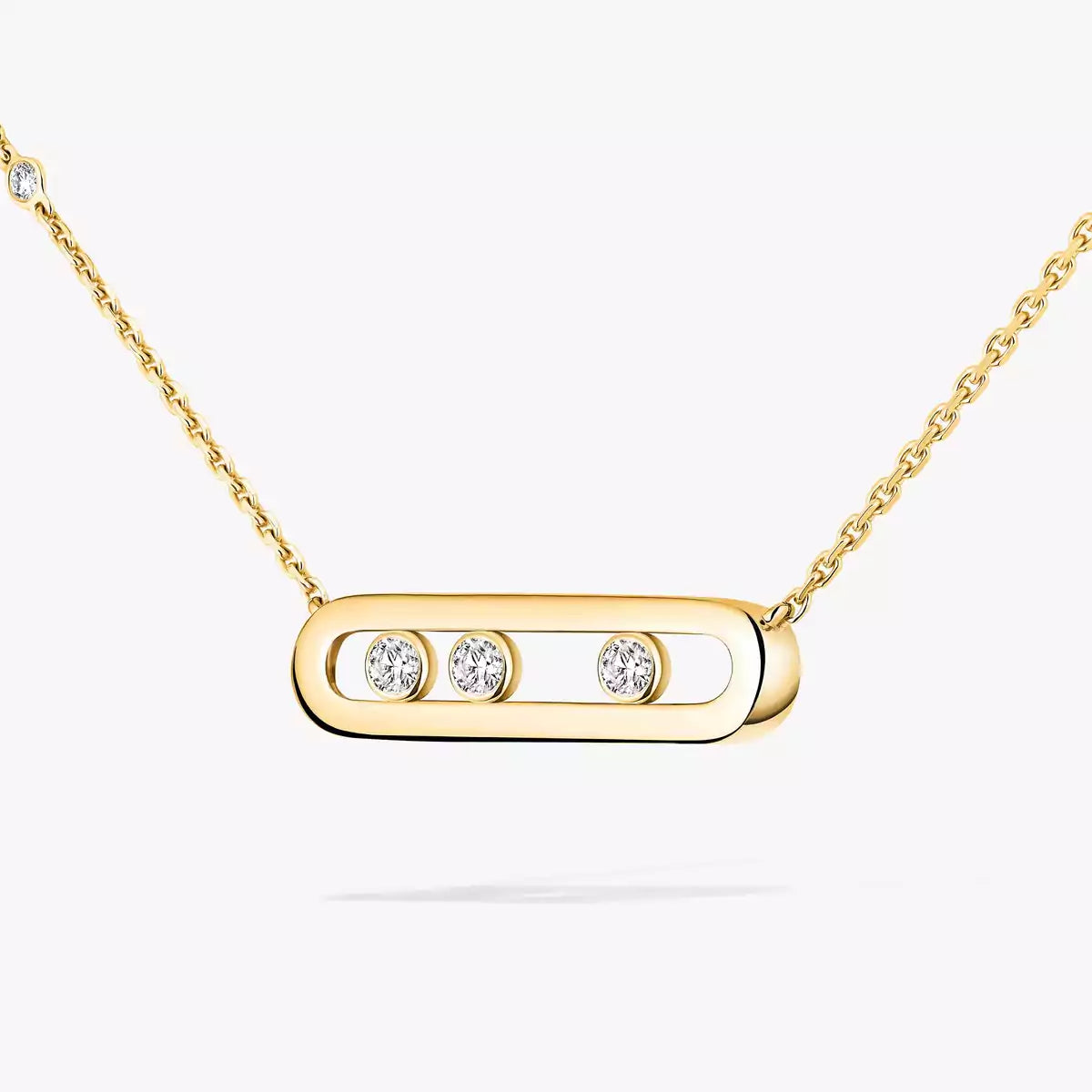 [Mystic JURI] Baby Move Gold Diamond Necklace