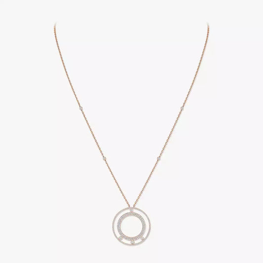 [Mystic JURI]Move Romane Long Pave_-Set Diamond Necklace