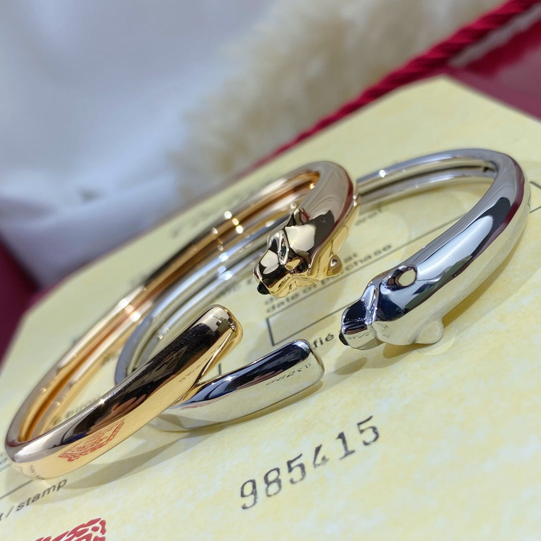 [Mystic]PANTHERE SILVER OPEN BRACELET